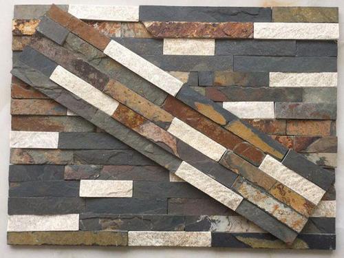 Черно-коричневый-белый Разные цвета сланца