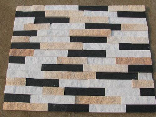 Черно-бело-желтые ассорти из сланца