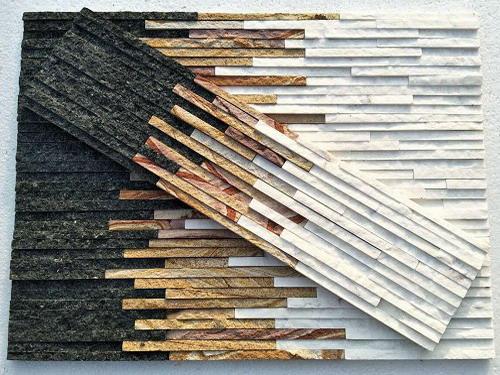 Черно-бежево-белый Ассорти из цветов сланца