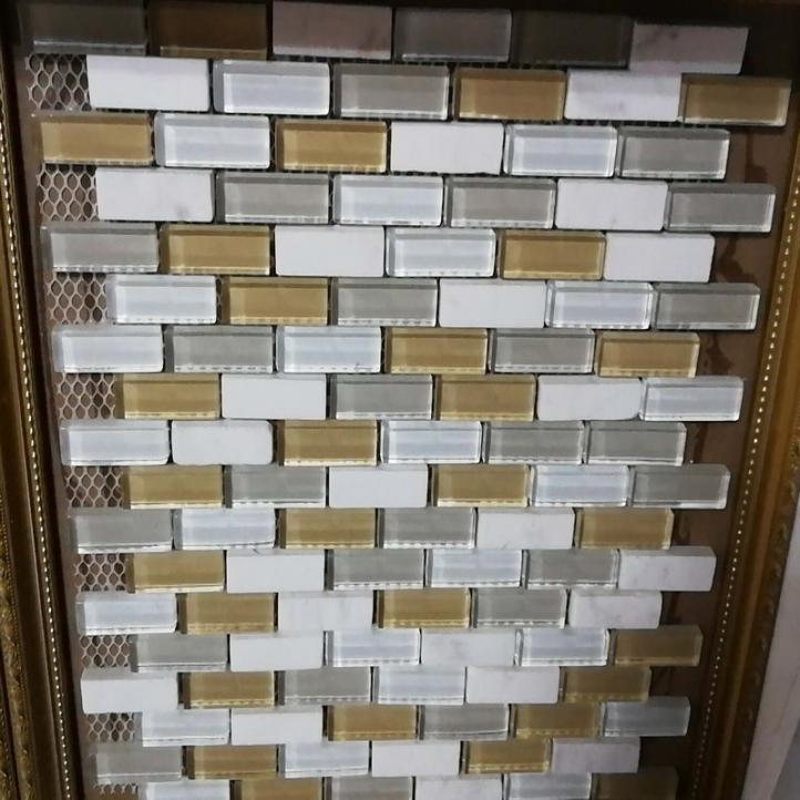 Mosaic construction material